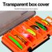 Double Layer Lure Wooden Shrimp Minnow Pencil Plastic Bait Storage Double-Sided Set PP Fishing Gear Box_desvips.com