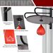 Pera De Boxeo Con Soporte De Pared Giratorio Para Practicar Técnica Y Reflejos 60x73x80 Cm Y Rojo_desvips.com