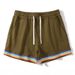 American-style Men's Basketball Three-point Shorts, New Summer Quick-dry Sports Pants, Loose Running Beach Pants_desvips.com