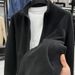 Double-Sided Polar Fleece Solid Color Cardigan Sweatshirt Men's Winter Warm Casual Stand Collar Jacket Coat_desvips.com