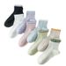 Women's Mid Calf Yoga Socks Non-Slip Running Sports Socks For Spring Summer Autumn Indoor Fitness Floor Socks Professional_desvips.com