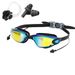 Swimming Eyewear Adult Swimming Suit Swimming Goggles Swimming Cap Nose Clip Earplugs HD Anti Fog Electroplating Racing Goggles_desvips.com