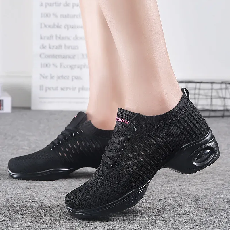 XIHAHA New Sports Feature Soft Outsole Breath Sneakers For Woman Practice Modern Jazz Shoes Latin Dance_desvips.com