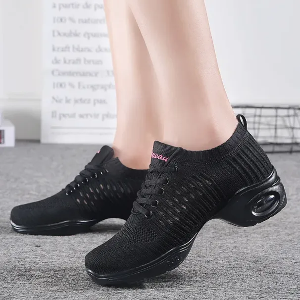 XIHAHA New Sports Feature Soft Outsole Breath Sneakers For Woman Practice Modern Jazz Shoes Latin Dance_desvips.com
