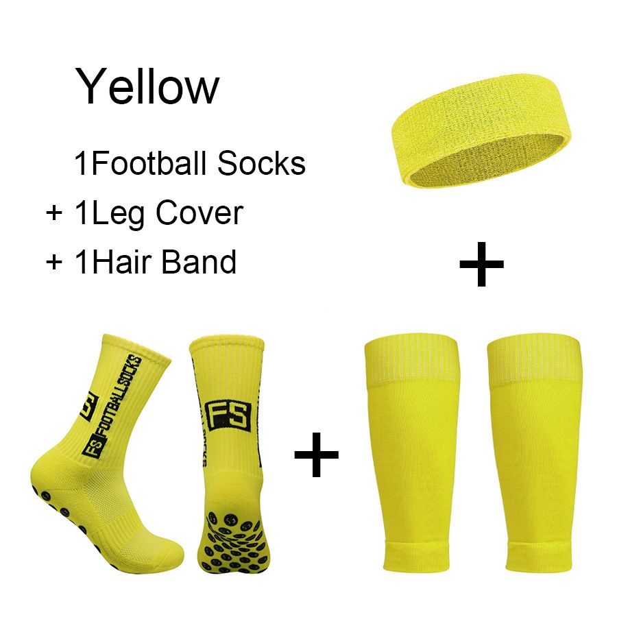 Sports & Outdoor Three Piece Set Sports Socks Football Socks Mid Tube Glue Dot Anti Slip Socks Running Socks With Headband Socks And Leggings_desvips.com