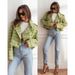 Women's Clothing New 2024 Fashion Suit Collar Plaid Printed Wool Coat_desvips.com