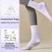 Women's Non-Slip Yoga Socks Pilates Dance Long Socks Thin Silicone Spring Autumn Style Fitness Body Building Sports_desvips.com