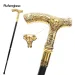 Elegant Golden Elephant Decorative Stick - 35" Luxury Alloy Cane For Cosplay, Steampunk & Costume Parties_desvips.com