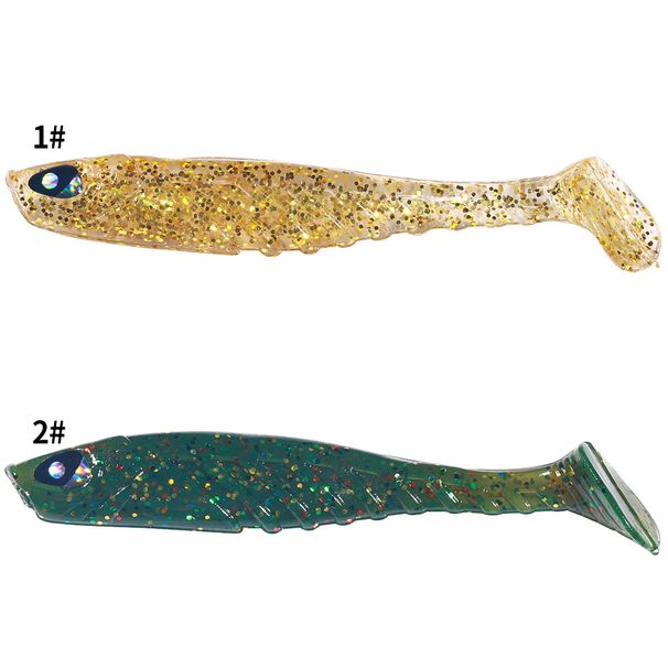 6Pcs Soft Swimbait Wobblers Ocean Rock Tan Of Bait Silicone Lures Rubber Soft Baits 9.5Cm-3.1g Everything For Fishing_desvips.com