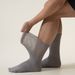 6Pairs Comfortable And Supportive Diabetic Socks For Men Moisture Wicking Fabric Non-binding Top Business Socks_desvips.com