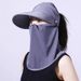 Women's Summer Sun Hat Face Mask Veil Riding Electric Bike Outdoor Sun Hat Anti Ultraviolet Sun Hat_desvips.com