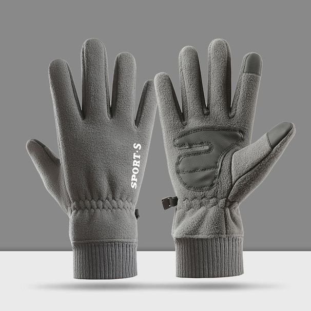 Fleece Warm Couple Style Thickened Touchscreen Anti-Slip Windproof Driving Winter Gloves_desvips.com