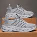 Men Comfortable Unisex Sneaks Breathable Couple Running Shoes Women Tennis Sports Shoe Size 37-47 Yellow Walking_desvips.com