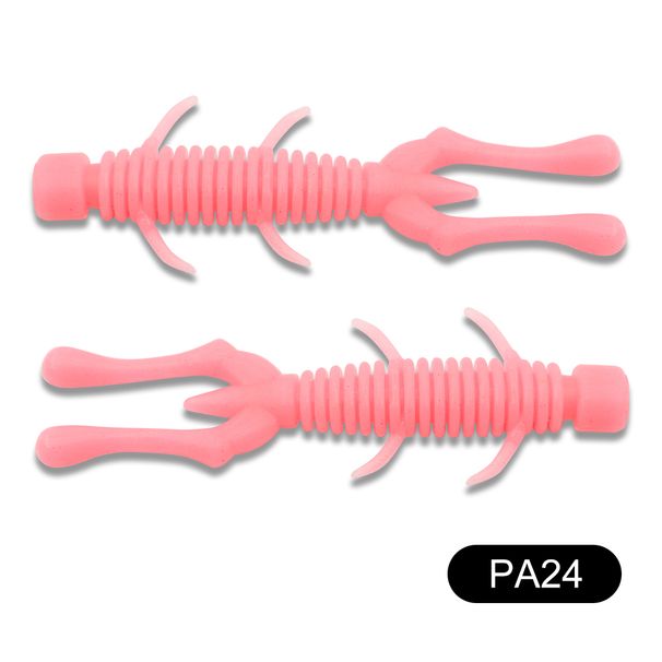 KESFISHING Monster Shrimp Fishing Lure 2.4in Pesca Artificial Silicone Soft Bait Double Color Shrimp Scent Floating_desvips.com