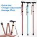 Stick Walking Stick For The Elderly Non-slip Cane And Lightweight Folding Cane Mountaineering Walking Stick Hiking Sticks Anti-slip Folding Crutches_desvips.com