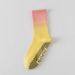 Women's Mid Calf Yoga Socks Professional Fitness Pilates Sports Non-Slip Silicone Aerobics Dance Long Gradient Socks_desvips.com