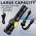 Cross-Border New White Laser Strong Flashlight Digital Display Multi-Function Side Portable Outdoor Emergency Light_desvips.com
