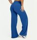 Nude Feel Wide Leg Yoga Pants High Waisted Sports Fitness Tights For Women Butt Lifting And Shaping Peach Silhouette Cross Border Alternative_desvips.com