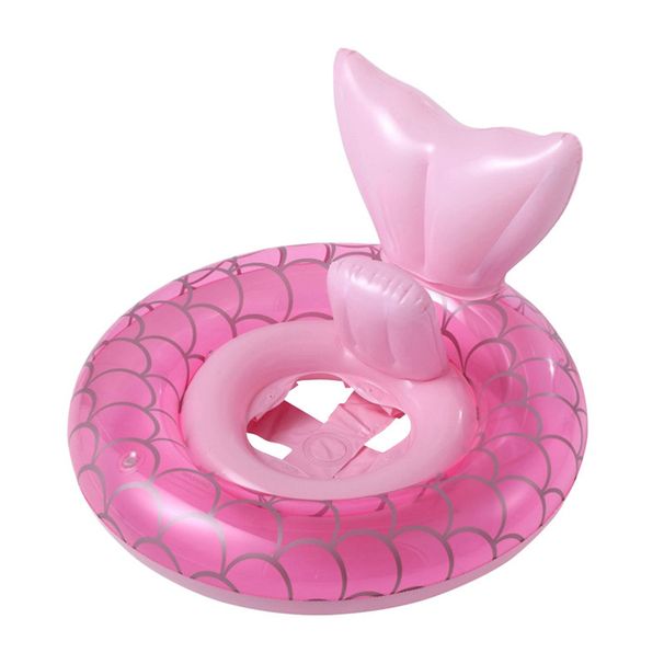 Kids Airplane Inflatable Swim Ring Thickened PVC Pool Float With Anti-Tip Design & Steering Wheel (Includes Repair Kit & Hand Pump)_desvips.com