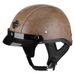 JYT electric bicycle helmet retro head handmade PU leather electric bicycle half helmet men and women four seasons universal_desvips.com