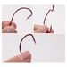 7316 Crank Hook Wide Gape Red Fishhook 2#—5/0#Single Red Electroplated Crank Hook For Sea Fishing Texas Rig_desvips.com