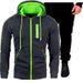 22 Spring And Autumn New Men's Sports Hooded Cardigan Long Sleeve Sweatshirt Sweatpants Casual Zipper Suit_desvips.com