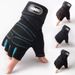 Long Wrist Smiley Face Fitness Half Finger Gloves Sports Cycling Mountaineering Outdoor Tactical Anti-Slip Wear-Resistant Breathable Bicycle Gloves_desvips.com