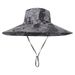 Detachable Top Breathable Fisherman Hat - Wide Brim Sun Hat For Hiking Fishing & Outdoor Activities - UPF 50+ Protection_desvips.com