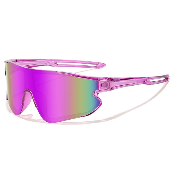 Fishing Sunglasses Big Lens Men Women Outdoor Sports MTB Bike Cycling Running Hiking Goggles With UV Protection_desvips.com
