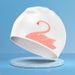 Swimming Cap For Women With Long Hair Waterproof Silicone Swimming Cap For Men Large Size No Head Tightness Water Drop Ear Protection Swimming Cap_desvips.com