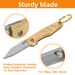 Mini Portable Folding Pocket Fruit Peeler For Opening Packages Sharp Copper Handle Keychain Knife_desvips.com