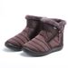 Women's Waterproof Snow Boots With Thick Fleece Lining - High Top Winter Shoes For Extreme Cold Weather - Slip-Resistant_desvips.com