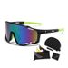 Large-Frame Outdoor Cycling Glasses: 4 Interchangeable Color Lenses, Prescription Glasses Compatible & Windproof_desvips.com