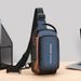 Multifunctional Password Lock Fashion Chest Bag For Men, Large Capacity Portable Commuter Phone Crossbody Bag, Trendy Cool Handheld Shoulder Bag_desvips.com