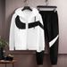 New Youth Sportswear Set, Men's Cardigan Hooded Sweatshirt, Trendy, Fashionable And Handsome Two-piece Set_desvips.com