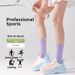 Women's Mid Calf Sports Socks Professional Running Yoga Fitness Badminton Cycling Socks Comfortable Breathable Sportswear_desvips.com