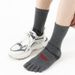 Pairs/lot Man Toe Sport Compression Cotton Sweat-Absorbing Badminton Tennis Bike Run Basketball 5 Finger Travel Socks_desvips.com