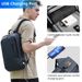 HK Slim For Men 15.6 Inch Laptop Bags Waterproof Minimalist Business Backpack With USB Charging Casual Travel Work Bag_desvips.com