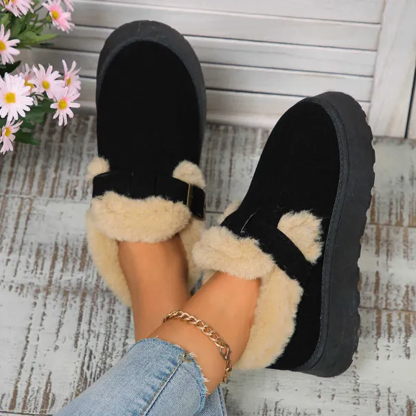 sshoe Australia Sponge Cake Thick Sole 2024 New Winter Snow Boots For Women With Added Fleece One Foot Warm Cotton Shoes_desvips.com
