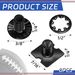 25 Piece Football Backplate Screw Set. Backplate Hardware Includes Truss Head Slotted Fasteners And Washers._desvips.com