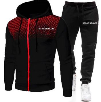 2024 New Solid Color Fleece Sweater Pants For Men's Leisure Polka Dot Zipper Sports Hat Cover In Autumn And Winter_desvips.com