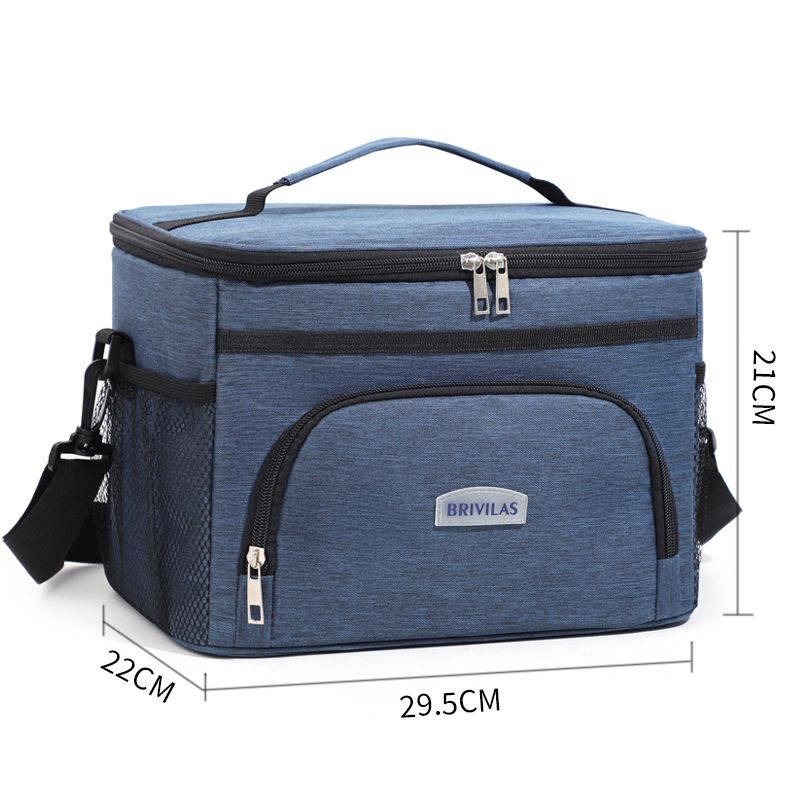 25L Large Insulated Cooler Bag Oxford Fabric Thermal Picnic Tote With Adjustable Shoulder Strap Leakproof Camping Car Cooler For Beach_desvips.com