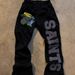 2025 New Trend SAINTS Print Series Youth Couple Casual Wide-Leg Pants Hot Sale_desvips.com
