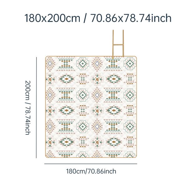 Outdoor Blanket, Foldable Blanket Checkered Picnic Mat, Suitable For Beach, Camping, Lawn Park Accessories_desvips.com