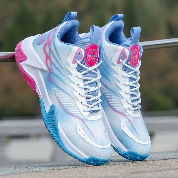 New Ice Silk Mesh High-top Basketball Soft Sole Running Men's Casual Sports Shoes Practical Sneakers_desvips.com