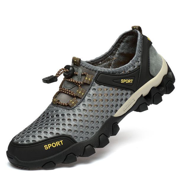 Foreign Trade Summer Men's Breathable Casual Sneakers, Hollow Mesh Outdoor Shoes, Sports Shoes_desvips.com