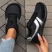 Women's Toe Sneakers Barefoot Casual Wide Last Fashionable Canvas Black Flat Board Breathable Mesh Men's Shoes_desvips.com