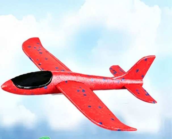 Children's Catapult Foam Hand-thrown Airplane, Outdoor Sports Toy Gun, Flying Glider, Luminous, One-click Launch_desvips.com