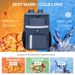 Stylish Insulated Backpack Thermal Lunch Bag For Students Outdoor Picnic Leakproof Cooler Backpack With Multiple Pockets_desvips.com