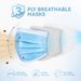 100 Pack Of Disposable 3-Ply Face Masks With Soft Earloops And Adjustable Nose Clip For Office, Travel, School, And Public Use, Blue_desvips.com